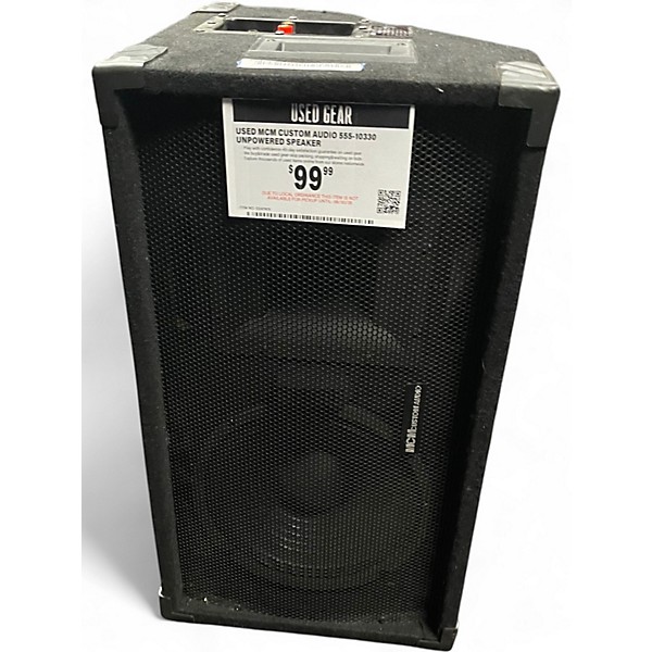 Used Mcm Custom Audio 555-10330 Unpowered Speaker