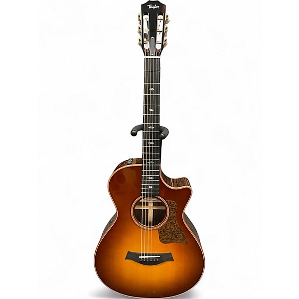 Used Taylor 712CE 12-FRET Golden Brown Shaded Edgeburst Acoustic Electric Guitar