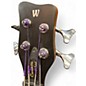 Used Warwick Corvette Standard Fretless Walnut Electric Bass Guitar