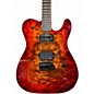 Used Neville T STYLE HONDURAN MAHOGANY RED BURST Solid Body Electric Guitar
