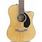 Used Fender CD60CE Dreadnought Natural Acoustic Electric Guitar