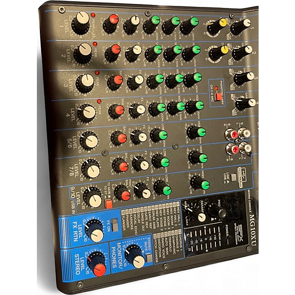 Used Yamaha MG10XU 10 Channel Mixer with Effects Unpowered Mixer