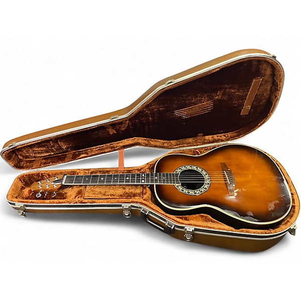 Used 1973 Ovation 1117-1 2 Color Sunburst Acoustic Guitar