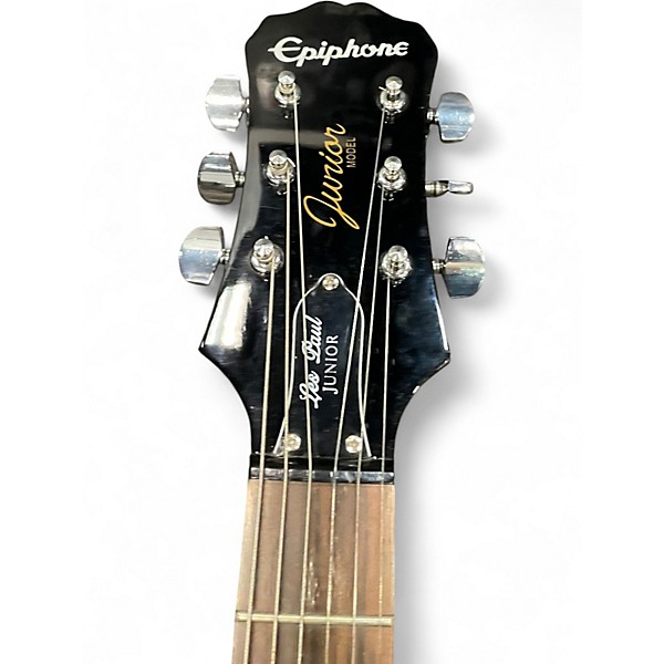 Used Epiphone Les Paul Jr. Black Solid Body Electric Guitar