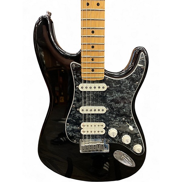 Used Fender American Standard Stratocaster HSS Black Solid Body Electric Guitar