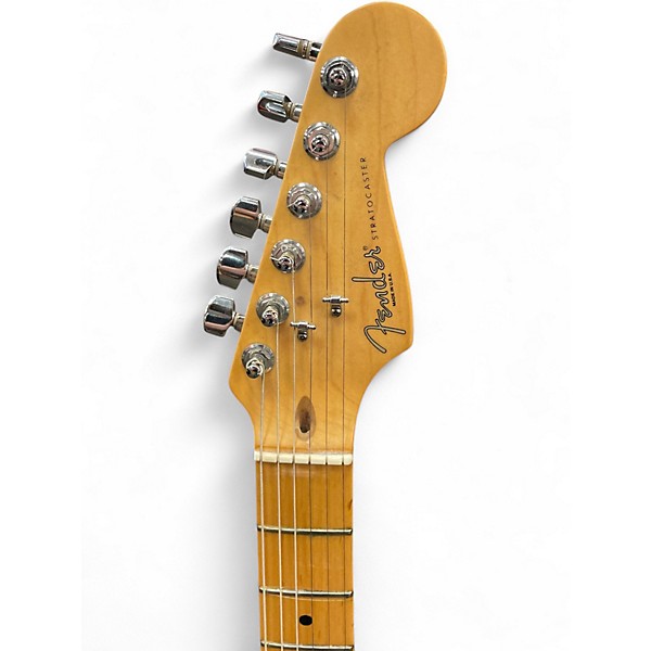 Used Fender American Standard Stratocaster HSS Black Solid Body Electric Guitar