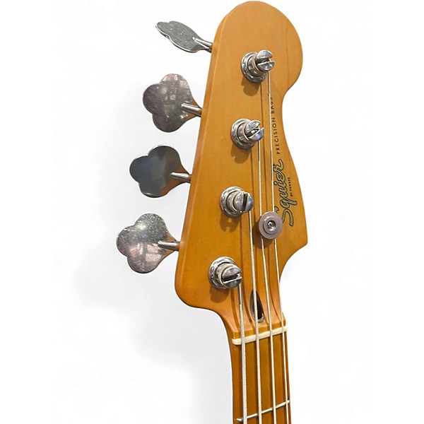 Used Squier 40TH ANNIVERSARY VINTAGE EDITION PRECISION BASS Red Electric Bass Guitar