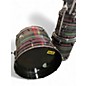 Used Miscellaneous 6 Piece 6 Piece Custom Purple/Green/Black Swirl Drum Kit