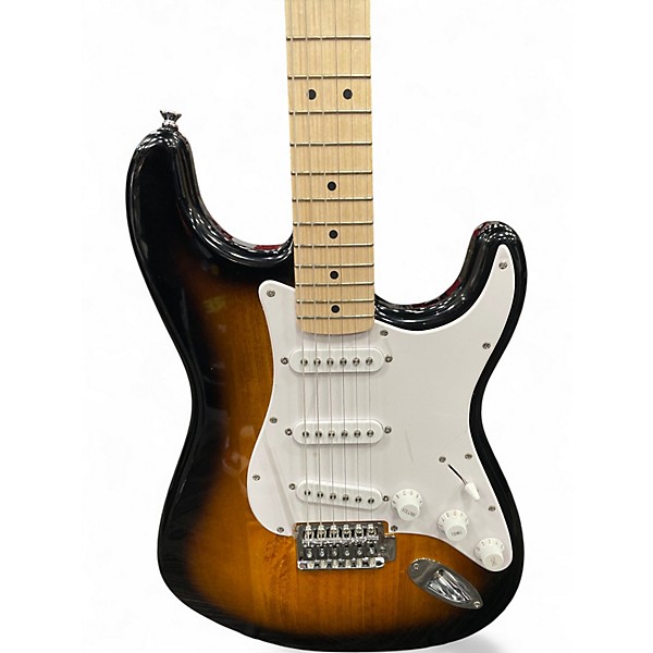 Used Squier Standard Stratocaster 2 Color Sunburst Solid Body Electric Guitar