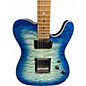 Used Schecter Guitar Research PT Pro Blue Burst Solid Body Electric Guitar