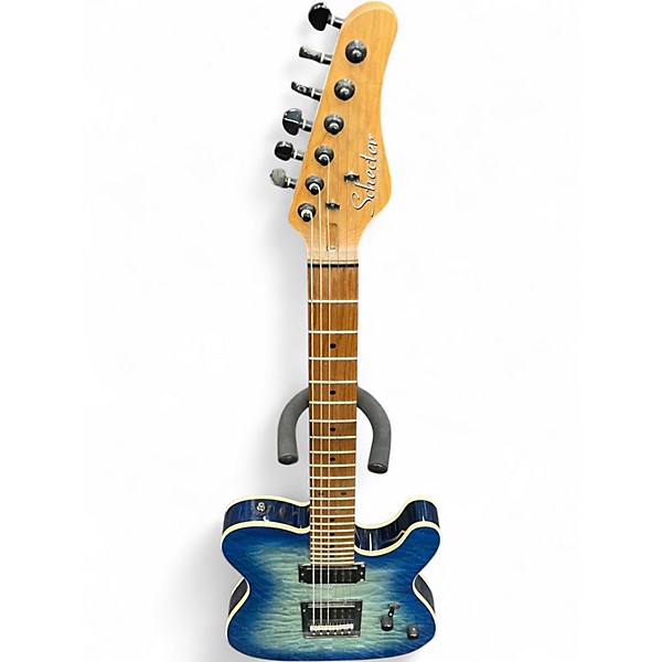 Used Schecter Guitar Research PT Pro Blue Burst Solid Body Electric Guitar