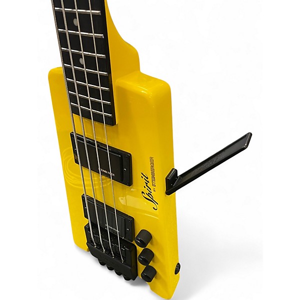 Used Steinberger SPIRIT YELLOW Electric Bass Guitar