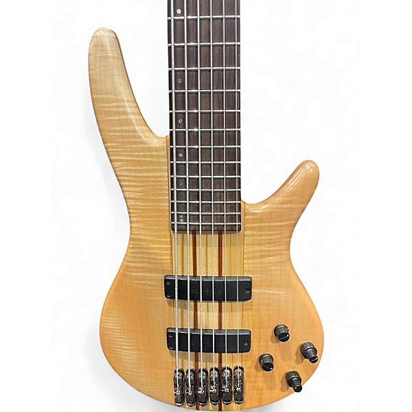 Used Ibanez SR1006EFM Natural Electric Bass Guitar