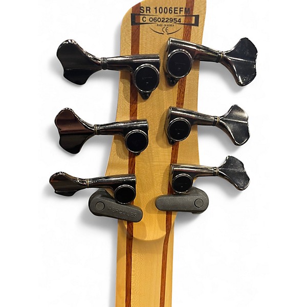 Used Ibanez SR1006EFM Natural Electric Bass Guitar