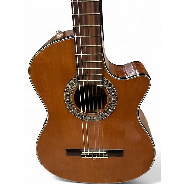 Used Fender CDN240SCE Natural Classical Acoustic Electric Guitar