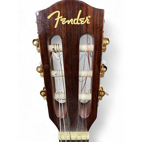 Used Fender CDN240SCE Natural Classical Acoustic Electric Guitar