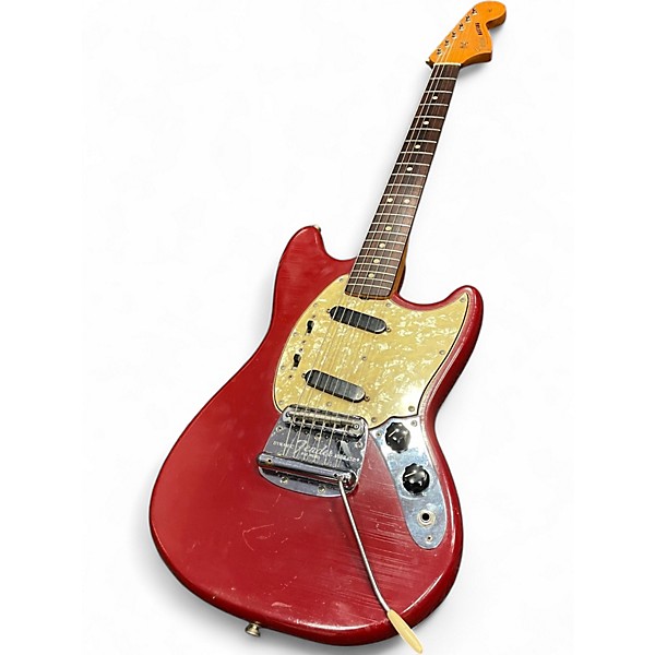 Vintage 1966 Fender Mustang Dakota Red Solid Body Electric Guitar
