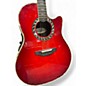 Used Ovation C779LX Crimson Red Burst Acoustic Electric Guitar