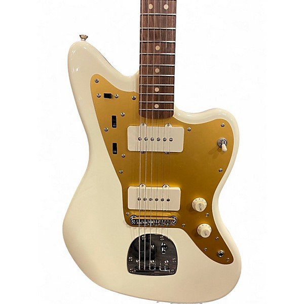 Used Squier J Mascis Jazzmaster Vintage White Solid Body Electric Guitar