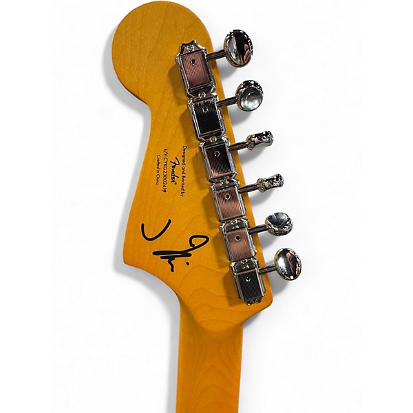 Used Squier J Mascis Jazzmaster Vintage White Solid Body Electric Guitar