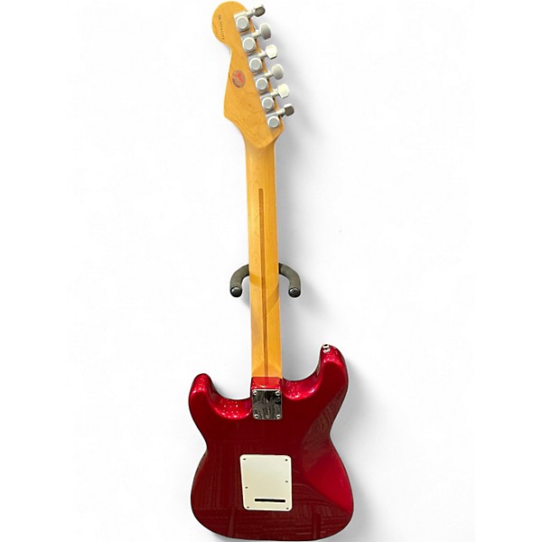 Vintage 1996 Fender Standard Stratocaster Plus Red Solid Body Electric Guitar