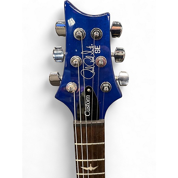 Used PRS SE Custom 24 Blue Solid Body Electric Guitar