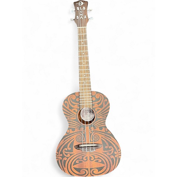 Used Luna Tribal Tenor Mahogany Ukulele