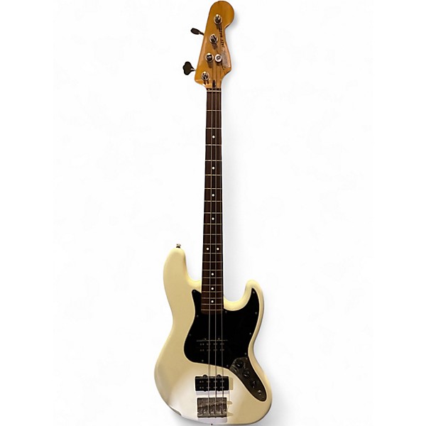 Used 2013 Fender MOD PLAYER JAZZ Olympic White Electric Bass Guitar