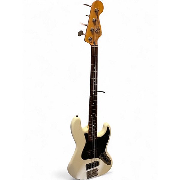 Used 2013 Fender MOD PLAYER JAZZ Olympic White Electric Bass Guitar