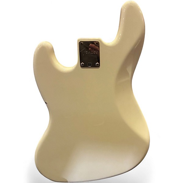 Used 2013 Fender MOD PLAYER JAZZ Olympic White Electric Bass Guitar