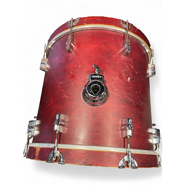 Used SONOR 4 Piece Force 2000 Crimson Red Burst Drum Kit