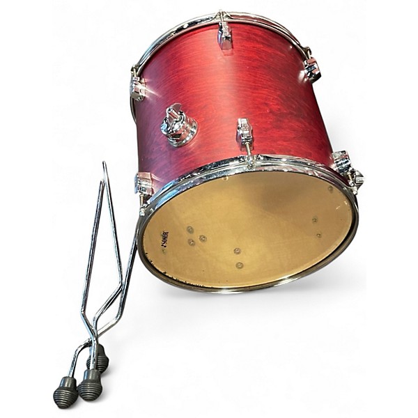 Used SONOR 4 Piece Force 2000 Crimson Red Burst Drum Kit