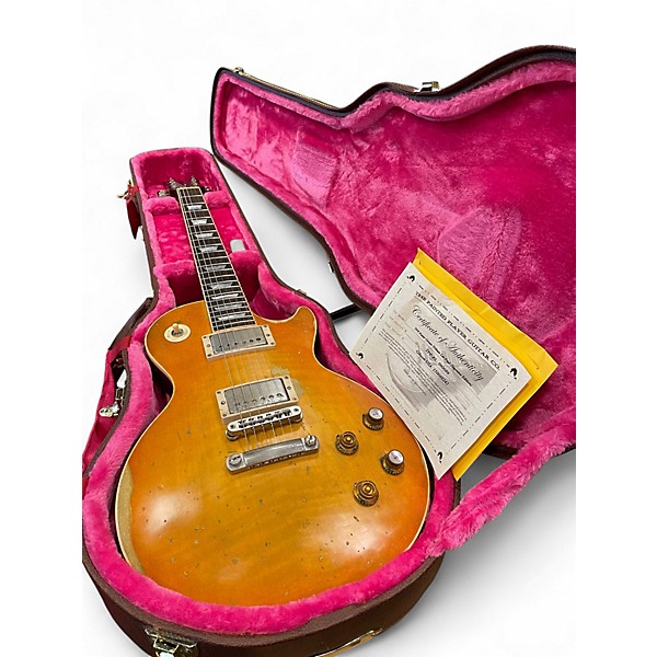 Used Gibson THE PAINTED PLAYER PETER GREEN TRIBUTE LES PAUL SUPREME GREENY Solid Body Electric Guitar