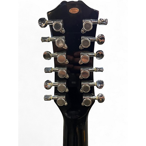 Used Carlo Robelli W4102 12B Black 12 String Acoustic Guitar