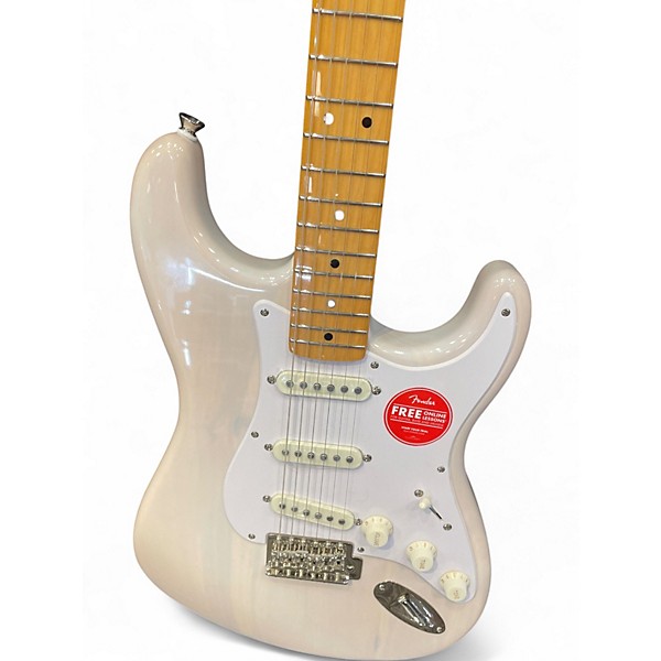 Used Squier FSR Classic Vibe 50s Stratocaster White Blonde Solid Body Electric Guitar