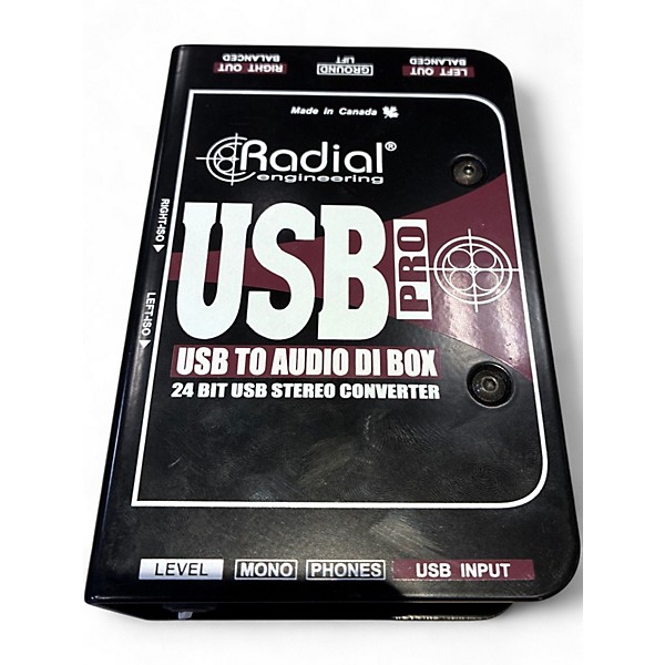 Used Radial Engineering USB TO AUDIO DI Direct Box