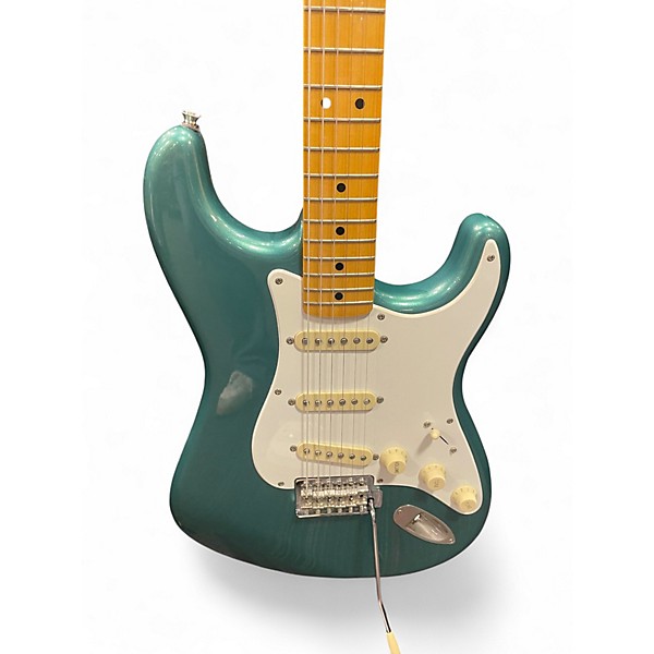 Used Squier Classic Vibe 1950S Stratocaster Sherwood Green Metallic Solid Body Electric Guitar