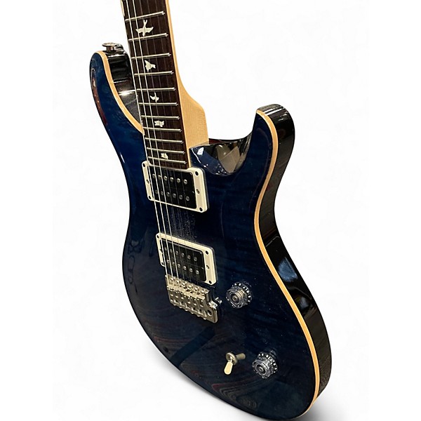 Used 2020 PRS CE24 Trans Blue Solid Body Electric Guitar