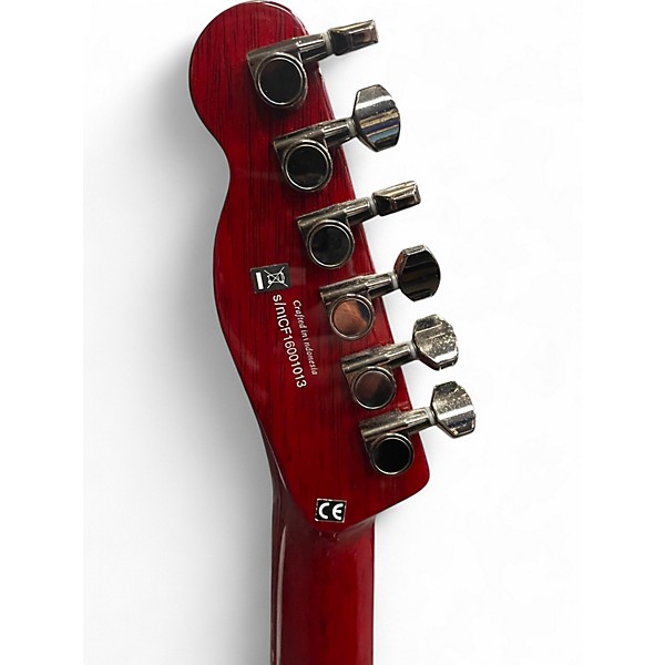 Used Fender Special Edition Custom Telecaster FMT HH Trans Red Solid Body Electric Guitar