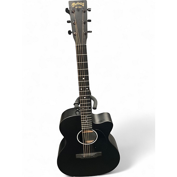 Used Martin X Series Custom Black Acoustic Electric Guitar