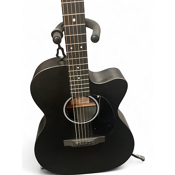 Used Martin X Series Custom Black Acoustic Electric Guitar