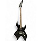 Used B.C. Rich Bronze Series Warlock BLACK Solid Body Electric Guitar thumbnail