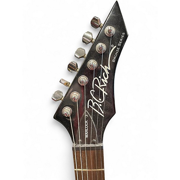 Used B.C. Rich Bronze Series Warlock BLACK Solid Body Electric Guitar