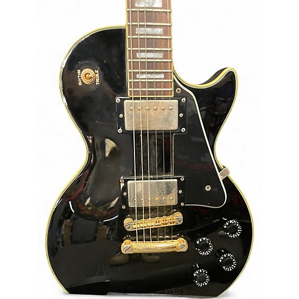 Used Epiphone Les Paul Custom Black Solid Body Electric Guitar