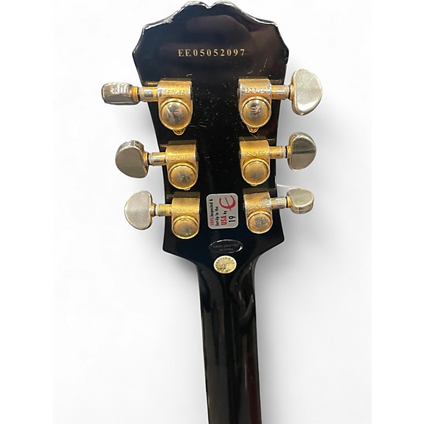 Used Epiphone Les Paul Custom Black Solid Body Electric Guitar