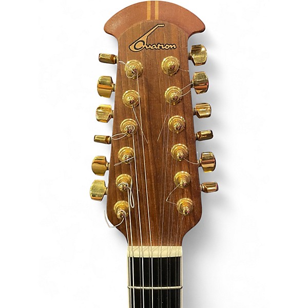 Used Ovation VIPER 12 STRING Black 12 String Acoustic Electric Guitar