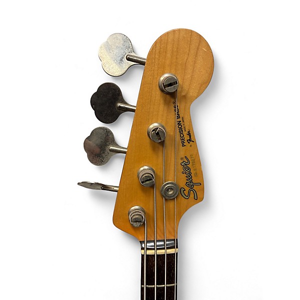 Vintage 1987 Squier Precision Bass Olympic White Electric Bass Guitar