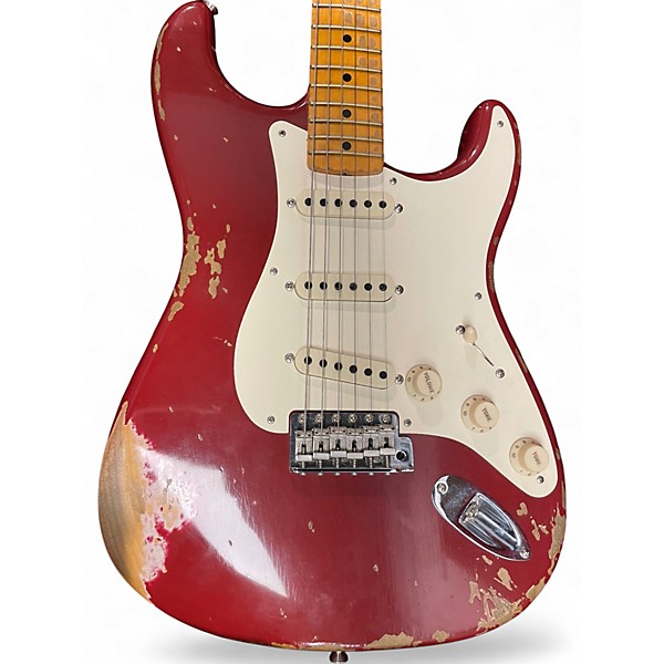 Used Fender 56 CUSTOM SHOP STRAT Crimson Red Burst Solid Body Electric Guitar