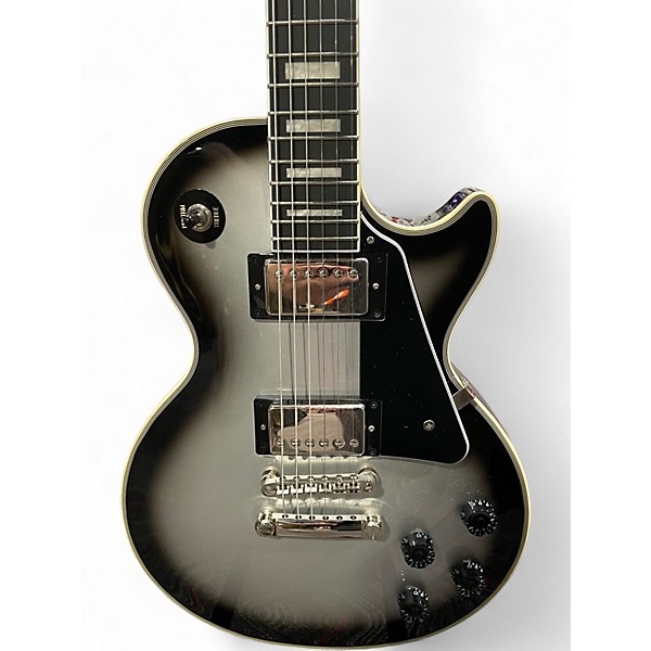 Used Epiphone Les Paul Custom Silverburst Solid Body Electric Guitar