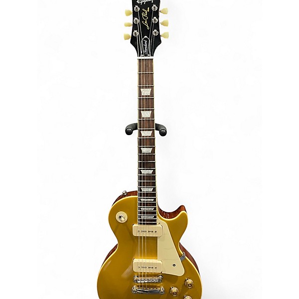 Used Epiphone Les Paul Standard Metallic Gold Solid Body Electric Guitar